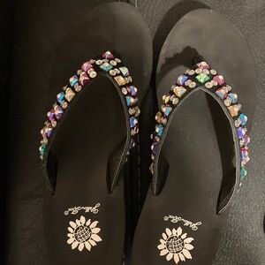 Sparkle Yellow Box sandals